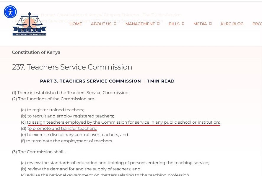 Article 237 of the Constitution of Kenya