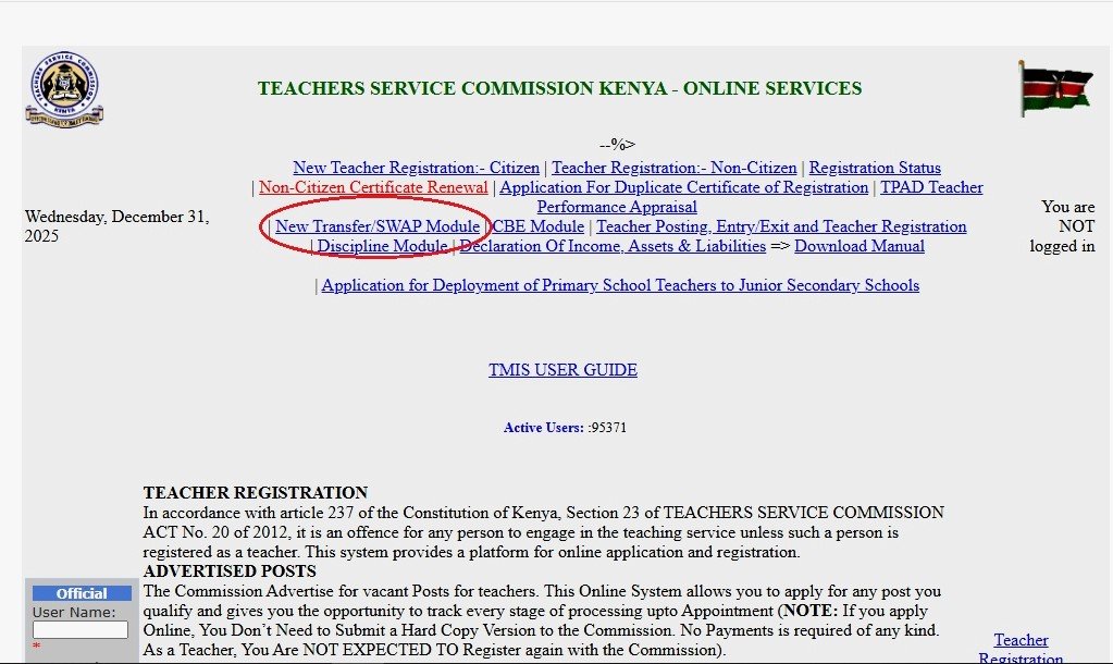 TSC online teacher transfer system with swap mode, teacher transfer is one of the biggest challenges facing teachers in Kenya today
