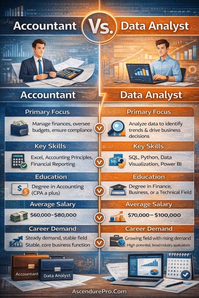 Accountant vs data analyst
