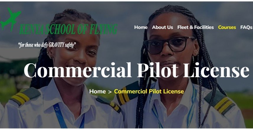Kenya School of Flying dashboard, Commercial Pilot License