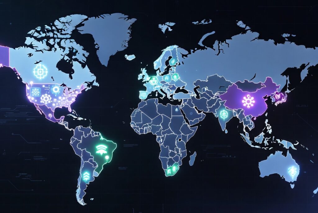 Featured image showing global growth of the fastest growing industries in the world including AI, clean energy, fintech, biotech, and cybersecurity