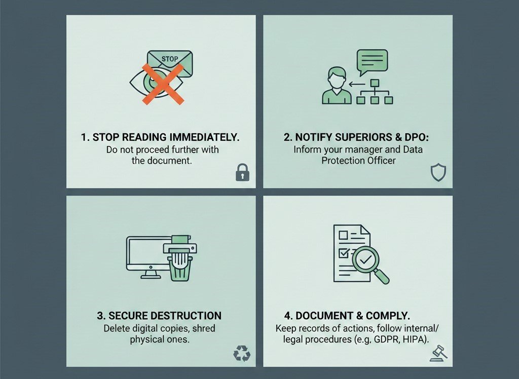 how to handle confidential medical report