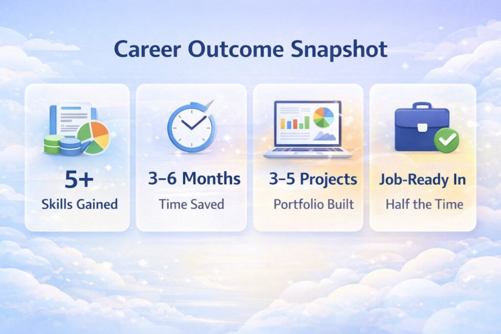 data analytics career output