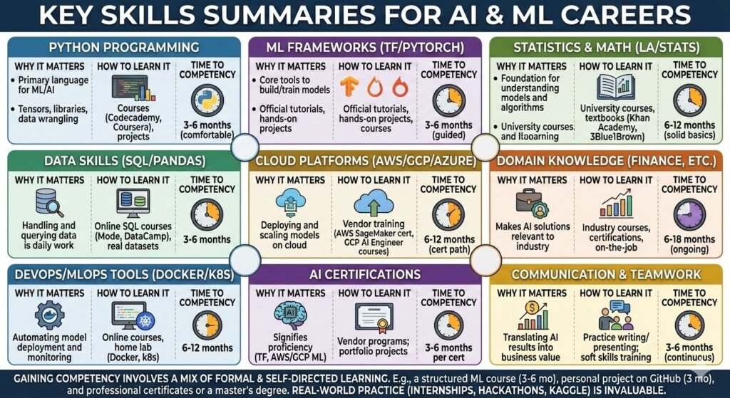 Key skills required for AI and ML Careers