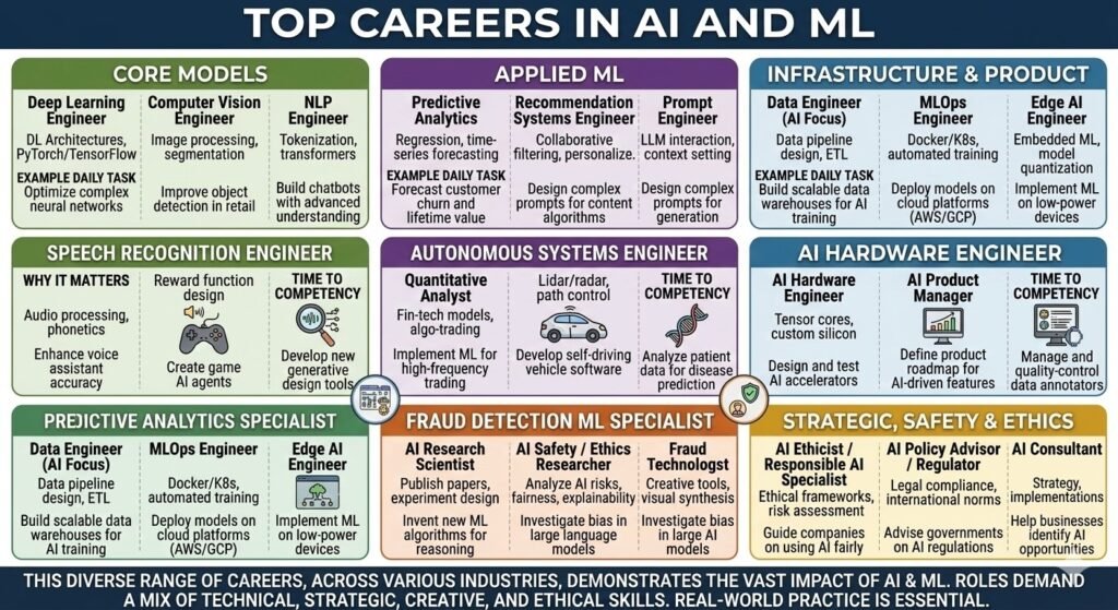 Top careers in AI and ML