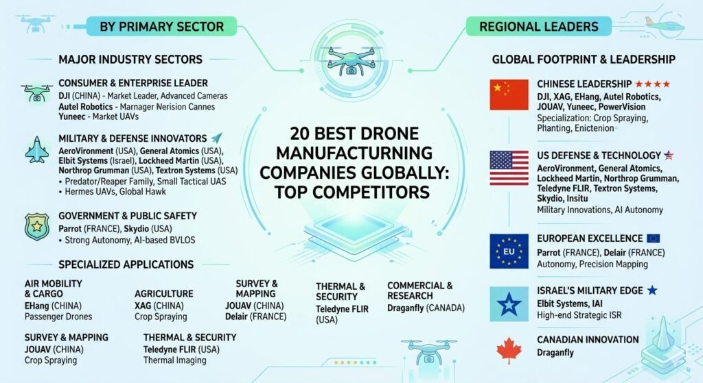 best drone manufacturing companies in the world