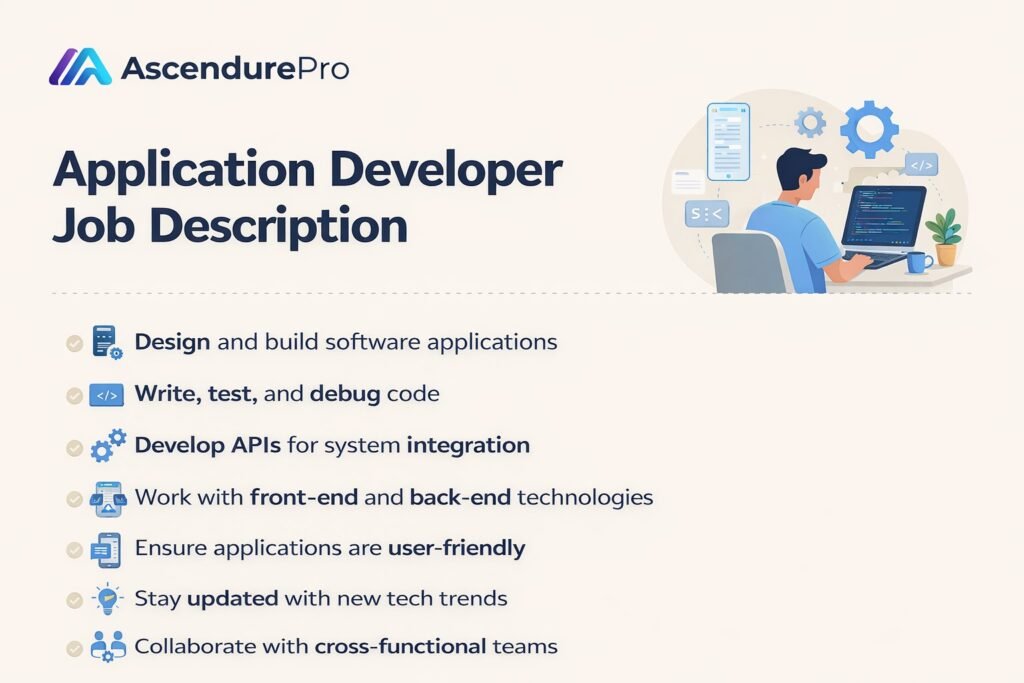 Roles of an application developer
