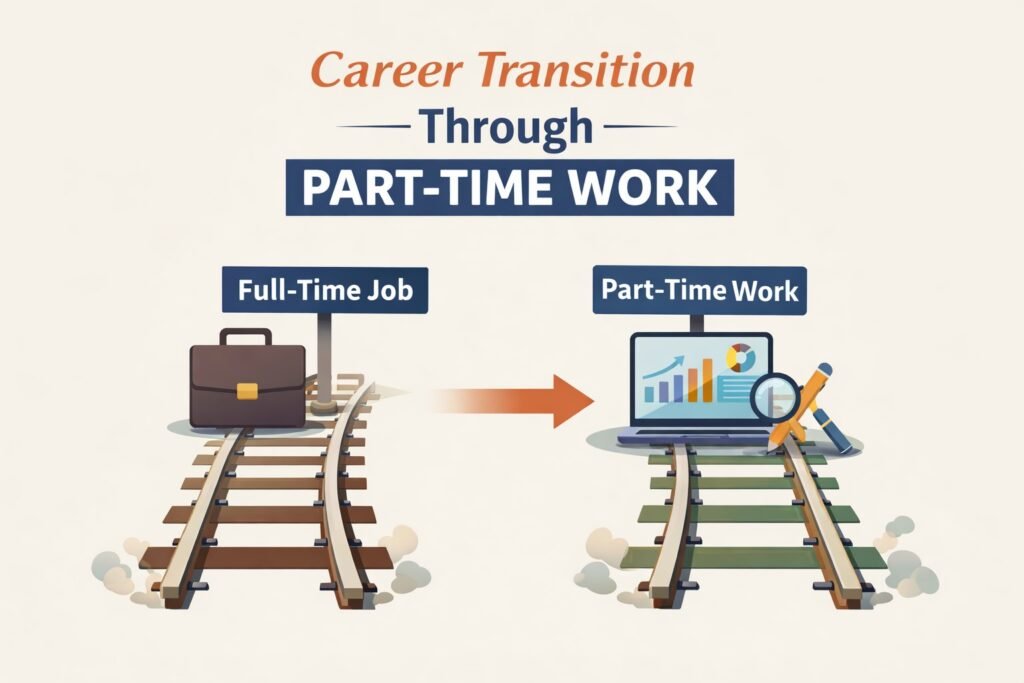 Career transition through part-time job