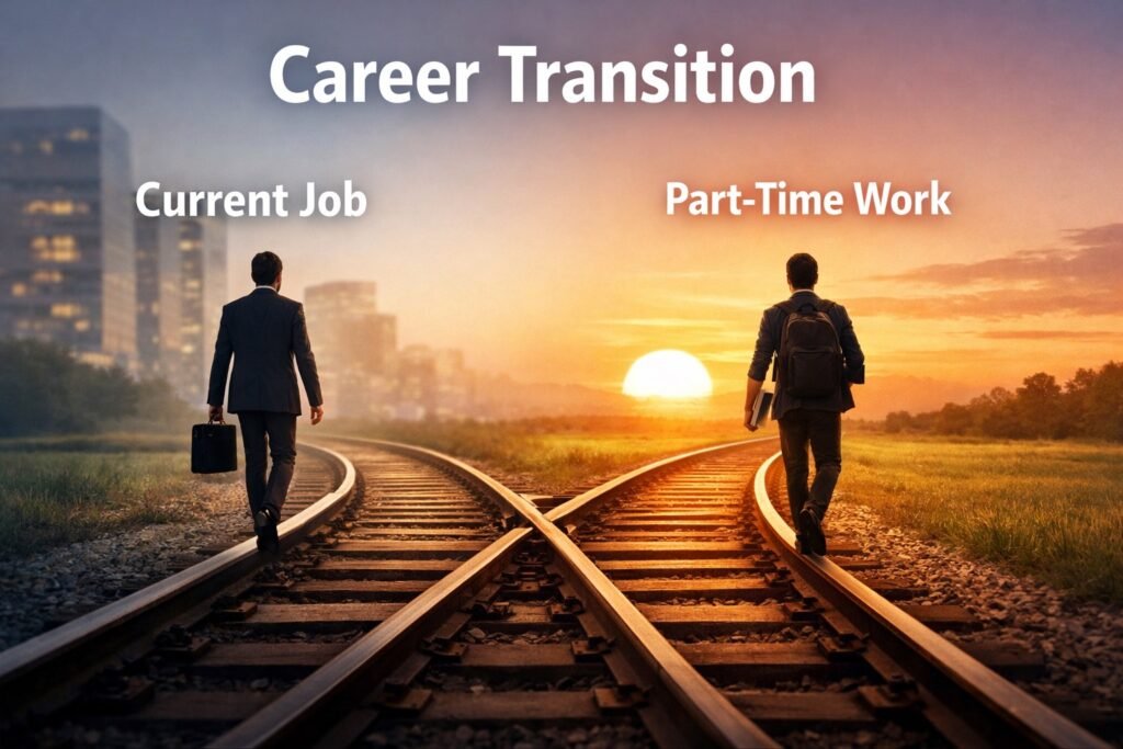 Balancing between career transition and part-time job requires clarity