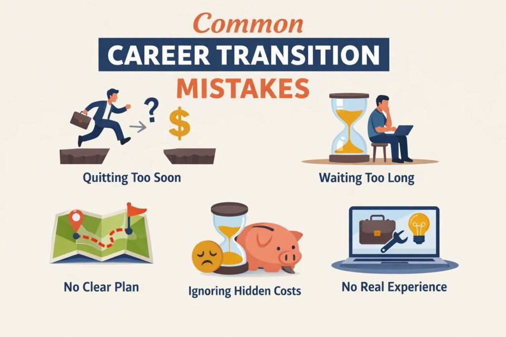 Common career transition mistakes explained