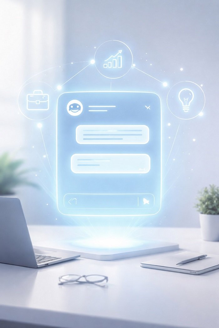 Futuristic AI chat, Nexa AI assistant