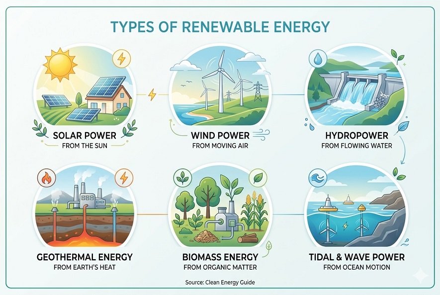 types of renewable energy